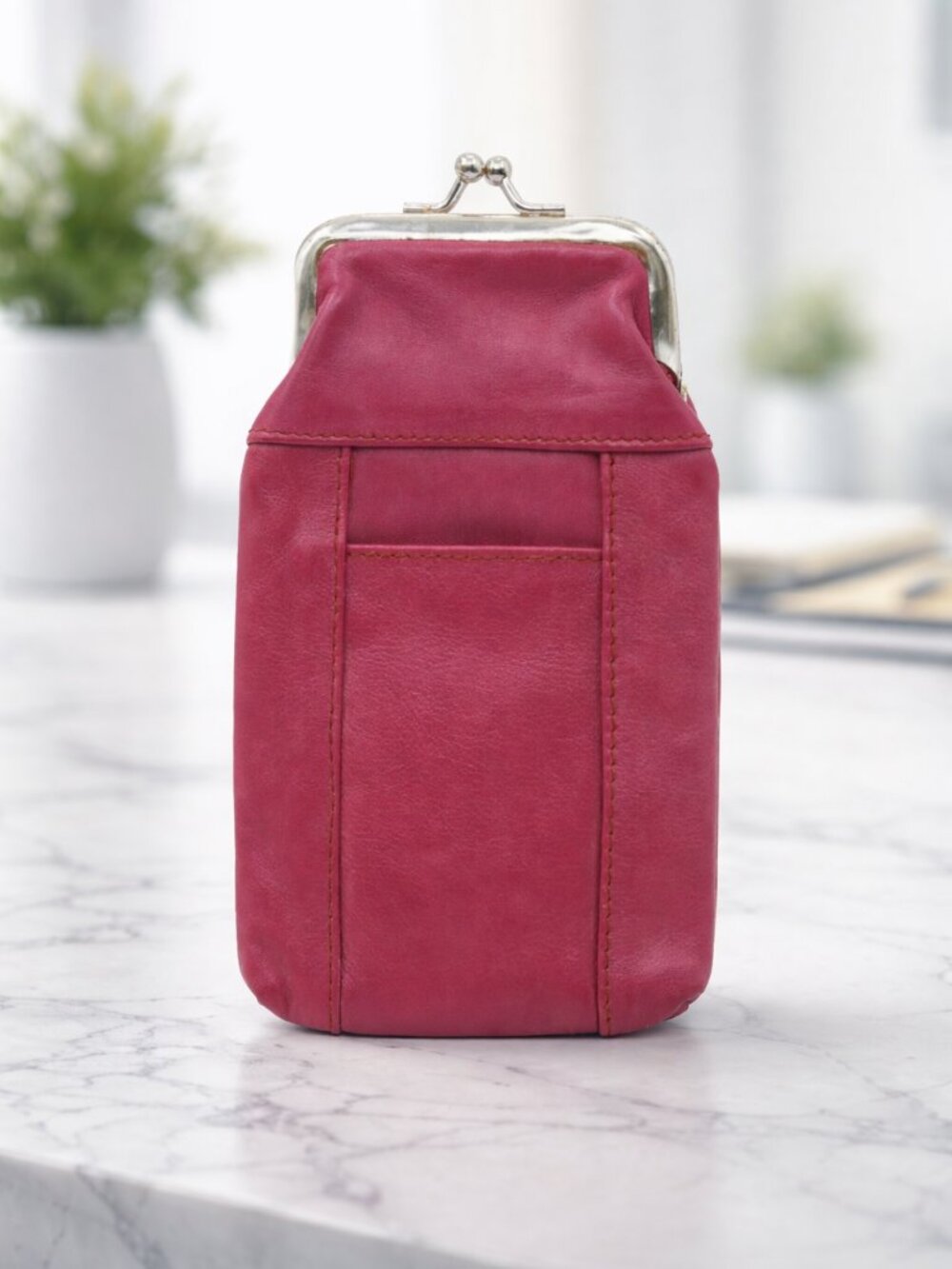 Clutch Coin Purse for Women, Genuine Leather
